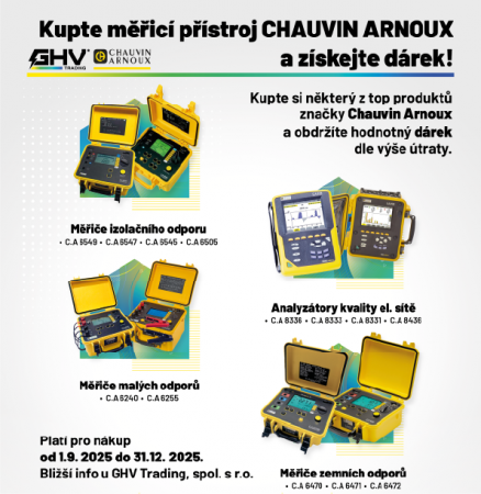 Kúpte si prístroj od Chauvin Arnoux a získajte darček ZADARMO