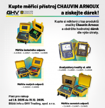 Kúpte si prístroj od Chauvin Arnoux a získajte darček ZADARMO