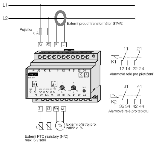 Schéma zapojení LSE470