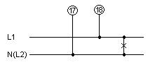 Schéma připojení MG (střídavé napětí)