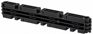 SB C 10, 3-pólový, pre prípojnice 2x5 mm alebo 1x10 mmFázový rozstup 75 mm, upevňovací rozstup 250 mm držiak prípojníc