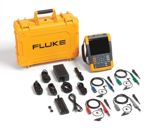 Fluke 190-204-III/S - prenosný batériový osciloskop Scopemeter s príslušenstvom