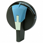 Ovládací páka S0, černá/modrá, polohy I-0 Príslušenstvo odpínače, prepínače