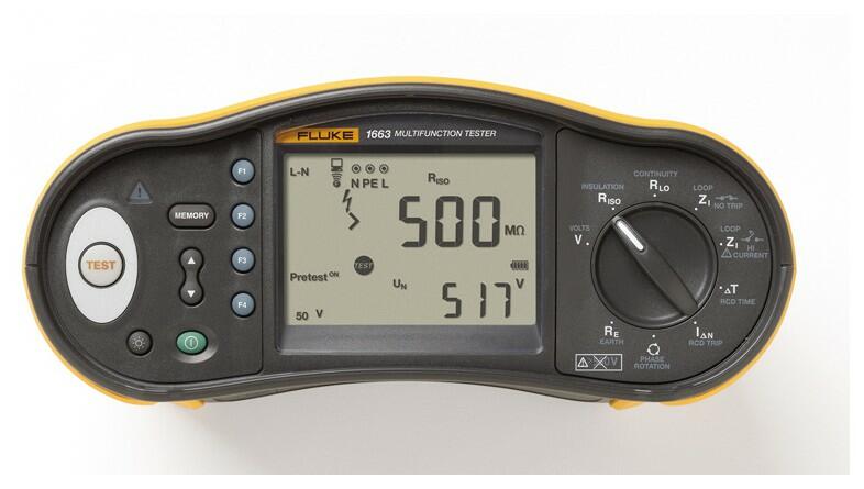 Fluke 1663 - Tester elektrických inštalácií_2