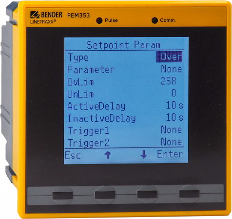 PEM353-P - Digitálny panelový multimeter a analyzátor siete - #4