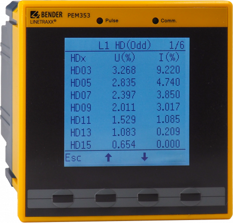PEM353-P - Digitálny panelový multimeter a analyzátor siete - #8