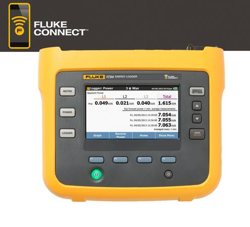 Fluke 1732_1734 - Záznamník elektrickej energie s logom FC