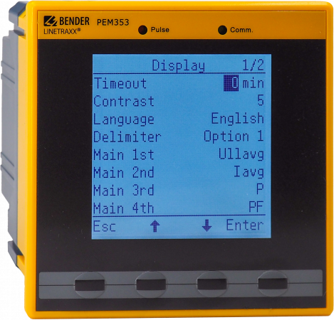 PEM353-N - Digitálny panelový multimeter a analyzátor siete - #3