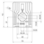 Rozmery CCT 31.3 RMS - čelný pohľad