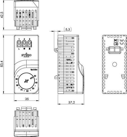 MFR 012 NEW - Mechanický hygrostat - #2