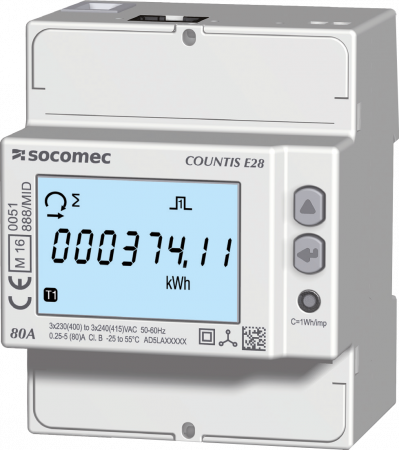 COUNTIS E28 - Trojfázový priamy elektromer do 80A