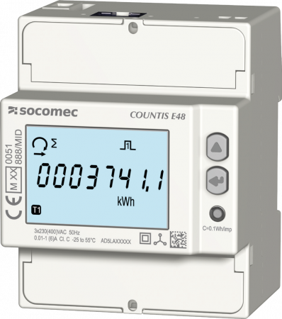 COUNTIS E48 - Trojfázový nepriamy elektromer do 12000 A