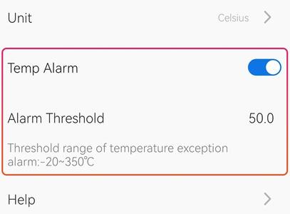 Teplotní ALARM | Ľahko ovládateľný softvér